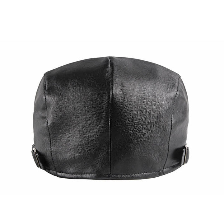 Cappello basco classico in pelle tinta unita Ivy - image 5