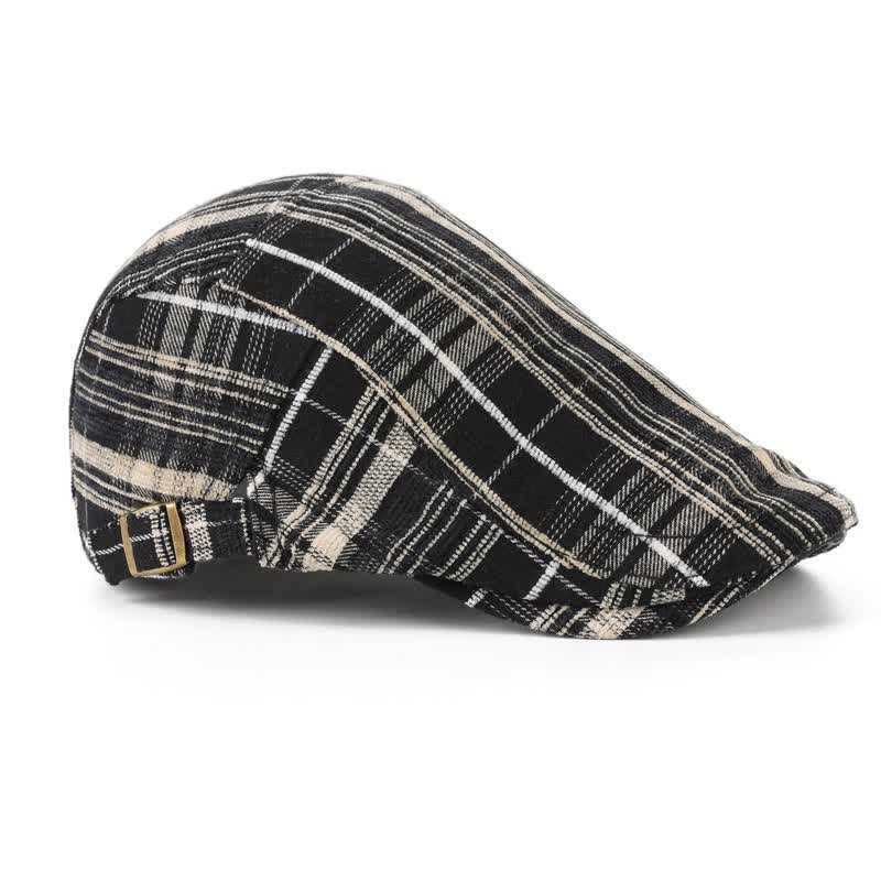 Cappello basco con visiera a scacchi in stile scotticize - image 3