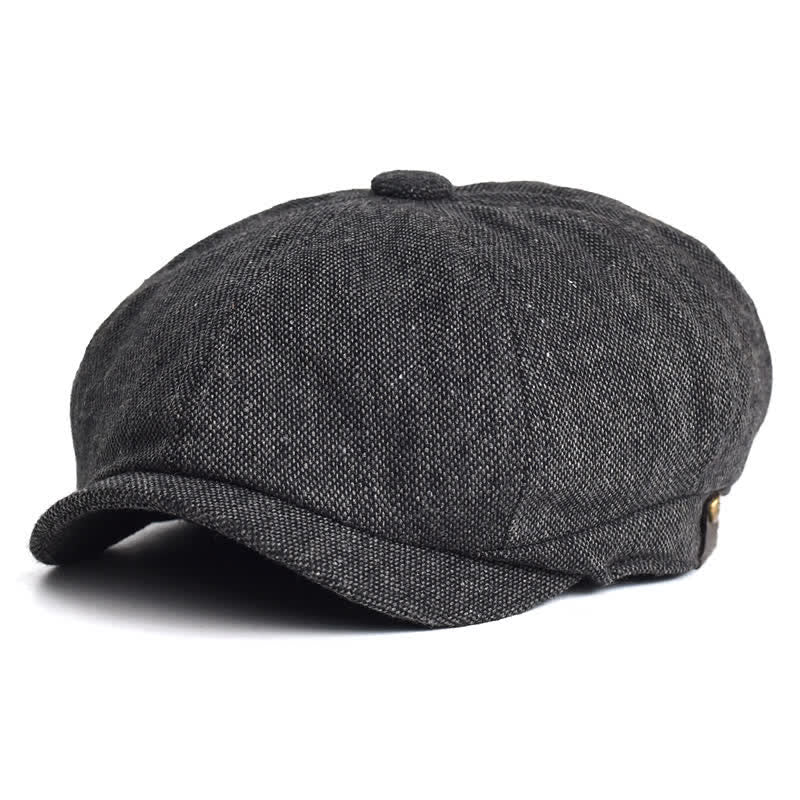 Cappello basco ottagonale classico e versatile da giornalaio