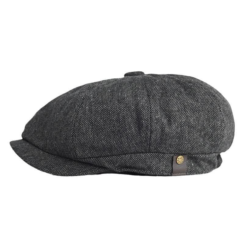 Cappello basco ottagonale classico e versatile da giornalaio