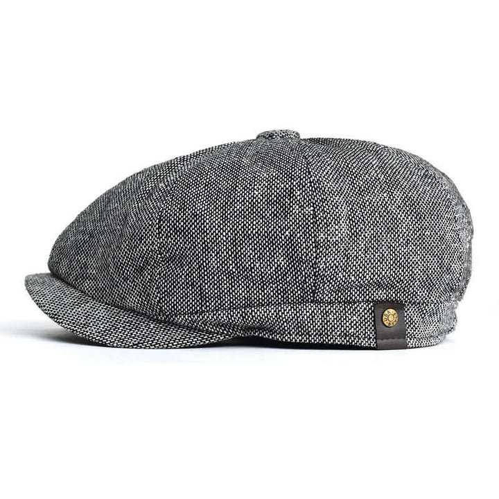 Cappello basco ottagonale classico e versatile da giornalaio