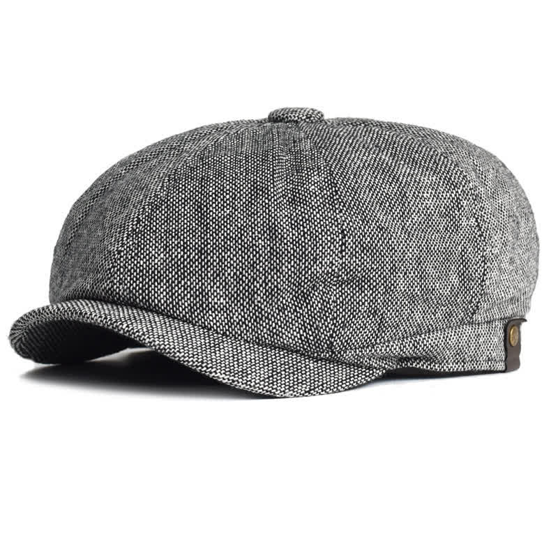 Cappello basco ottagonale classico e versatile da giornalaio - Grigio - Misura M (22"-22 7/8") - image 2