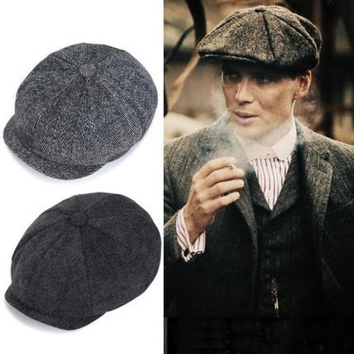 Cappello basco ottagonale classico e versatile da giornalaio