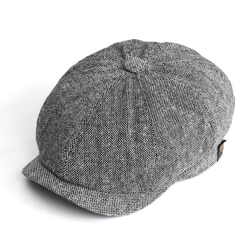 Cappello basco ottagonale classico e versatile da giornalaio