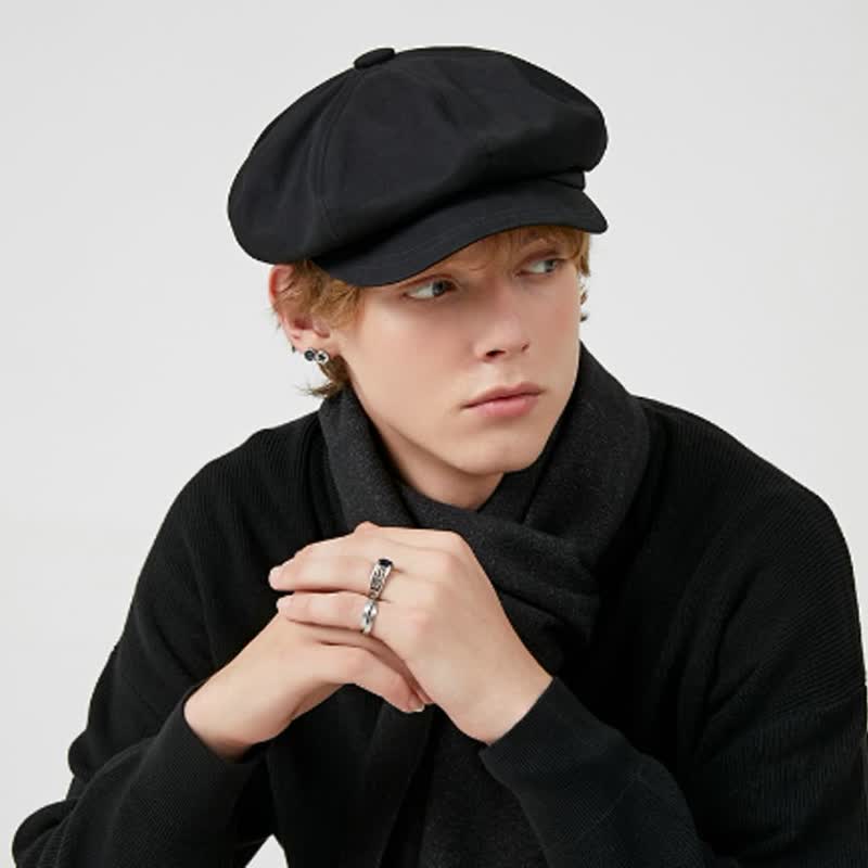 Cappello basco in twill tinta unita alla moda - image 7