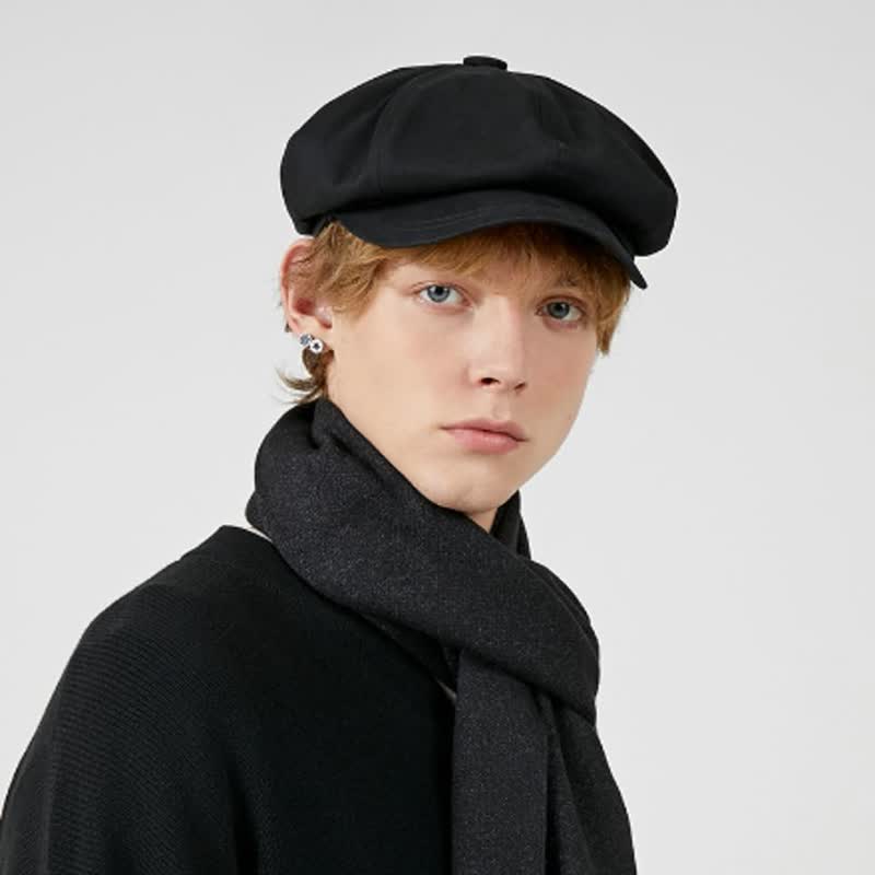 Cappello basco in twill tinta unita alla moda
