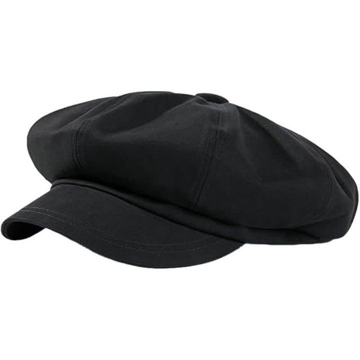 Cappello basco in twill tinta unita alla moda - Nero - M (22"-22 7/8") - image 2