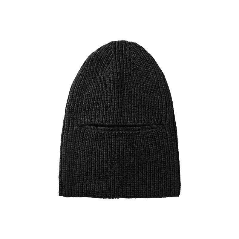 Cappello lavorato a maglia con berretto caldo senza visiera a cupola - Nero - Regolabile - image 5