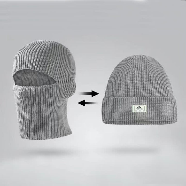 Cappello lavorato a maglia con berretto caldo senza visiera a cupola - Grigio - Regolabile - image 3