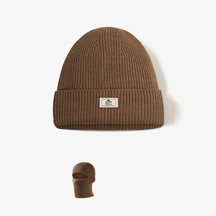 Cappello lavorato a maglia con berretto caldo senza visiera a cupola - Caffè - Regolabile - image 0