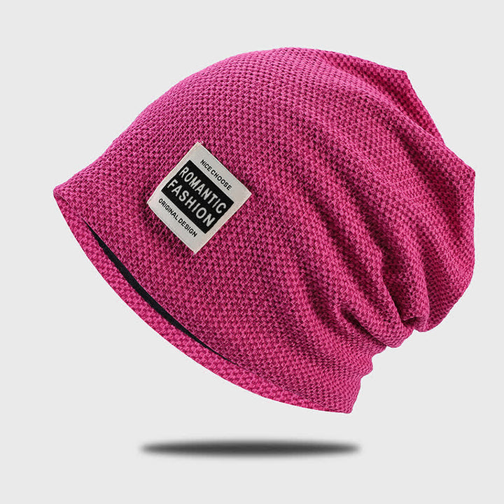 Berretto lavorato a maglia elasticizzato senza visiera casual - Magro - Rosa caldo - Regolabile (21 1/4" - 23 5/8") - image 17