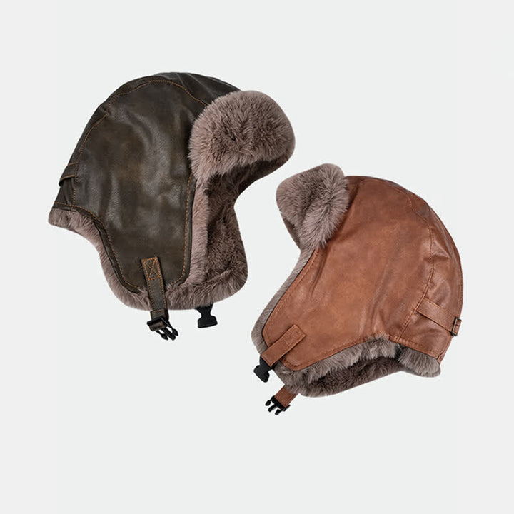 Cappello da pilota moderno, freddo, caldo e spesso, invernale