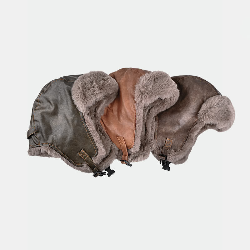 Cappello da pilota moderno, freddo, caldo e spesso, invernale