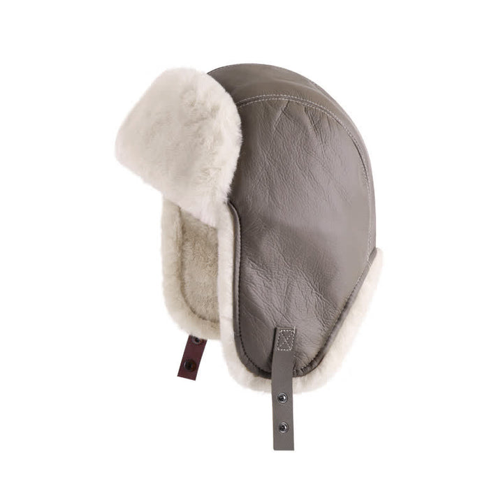 Cappello da pilota vintage Winter Trooper con paraorecchie - Cachi scuro - Regolabile (21 5/8" - 23 1/4") - image 3