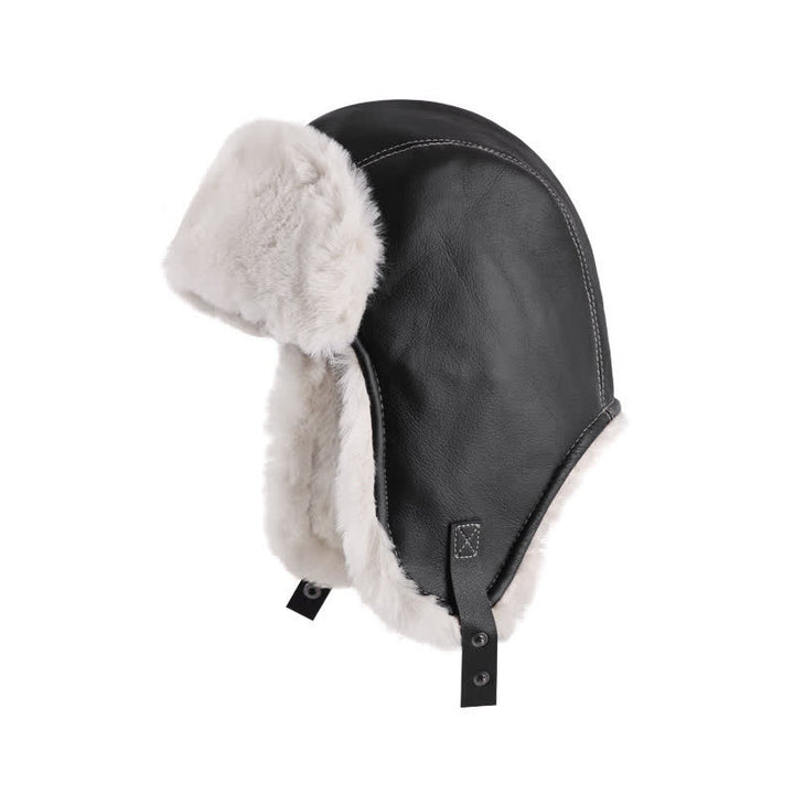 Cappello da pilota vintage Winter Trooper con paraorecchie - Nero - Regolabile (21 5/8" - 23 1/4") - image 2