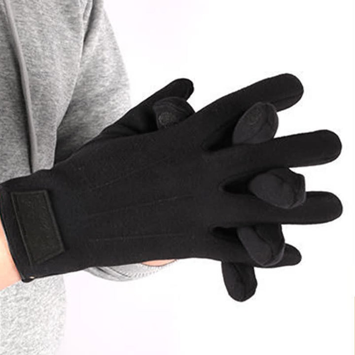 Guanti invernali con dita intere e touch screen antiscivolo