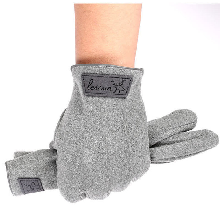 Guanti invernali con dita intere e touch screen antiscivolo