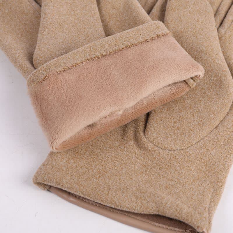 Guanti invernali con dita intere e touch screen antiscivolo