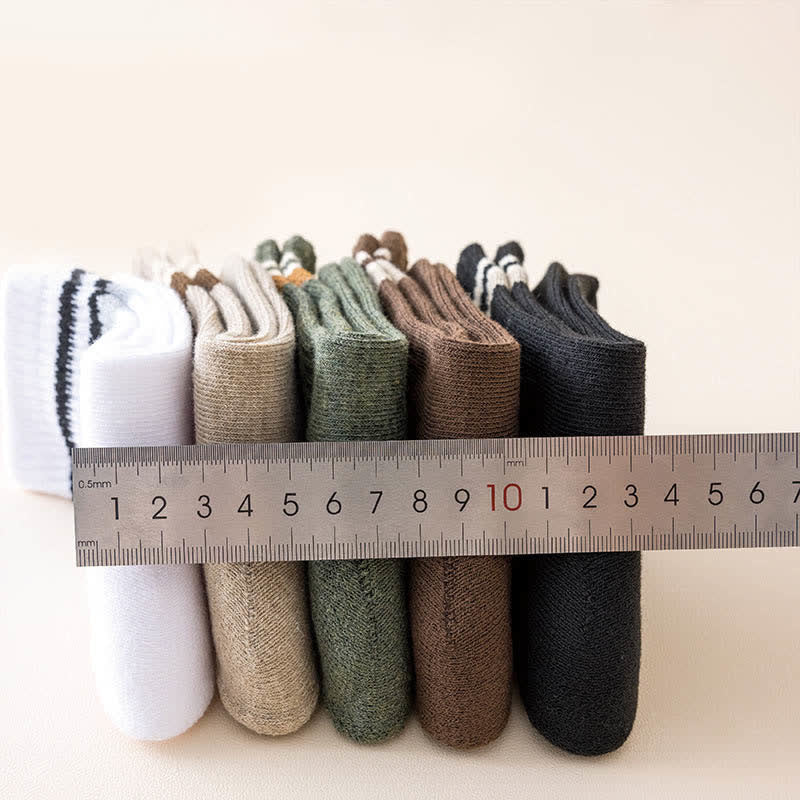 Calzini Classic Stripe Thicken Crew - image 7