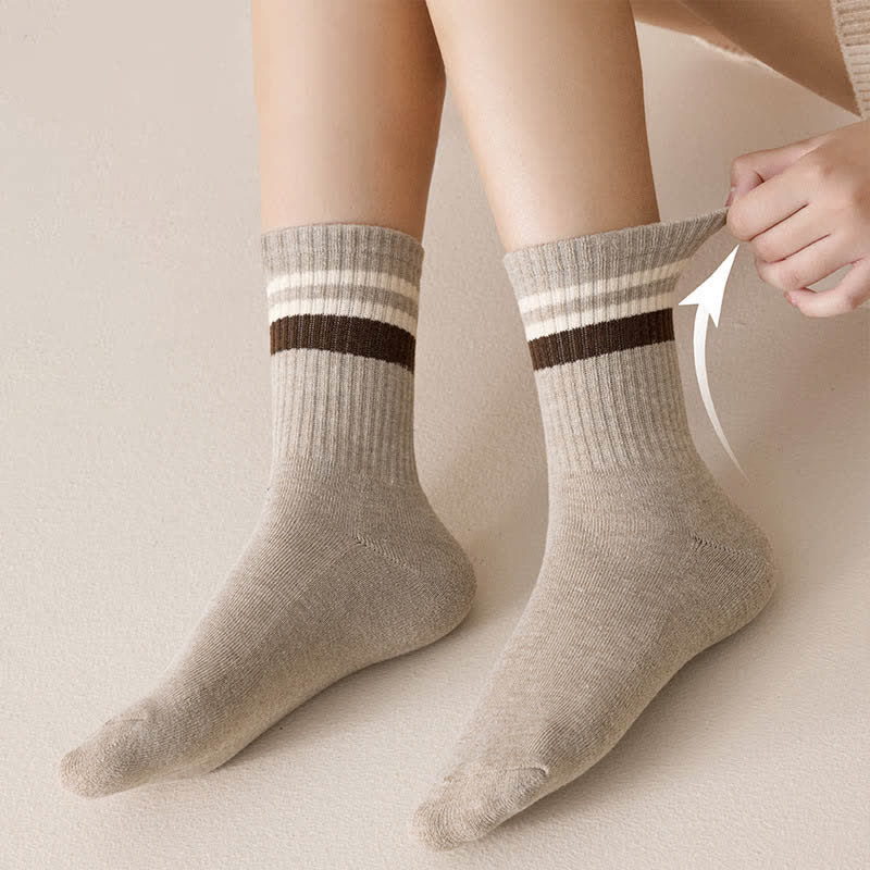 Calzini Classic Stripe Thicken Crew - image 4