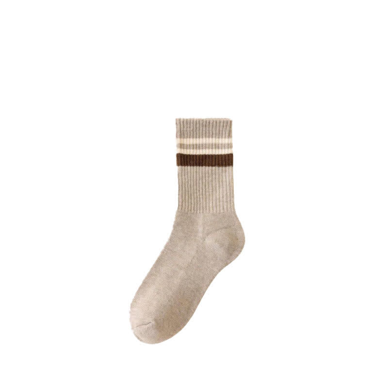 Calzini Classic Stripe Thicken Crew - Cachi - 6 paia - Taglia unica (US 6 - US 10) - image 3