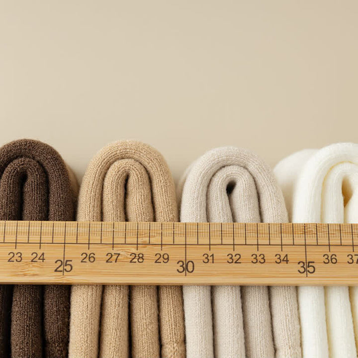 Calzini invernali caldi da uomo in cashmere tinta unita