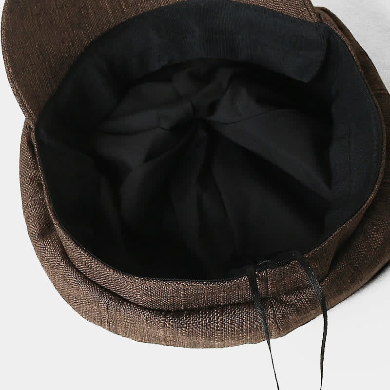Cappello basco traspirante vintage ottagonale da giornalaio