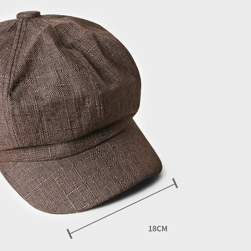 Cappello basco traspirante vintage ottagonale da giornalaio