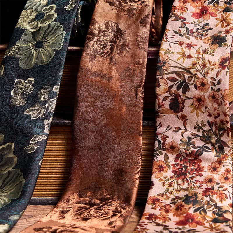 Elegante set di cravatte casual floreali da 3 pezzi - image 4