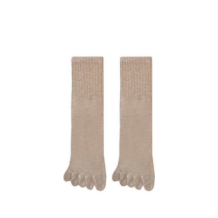 Calzini sportivi da uomo in misto lana con punta divisa - Cachi - 6 paia - Taglia unica (US 6.5 - US 10.5) - image 8