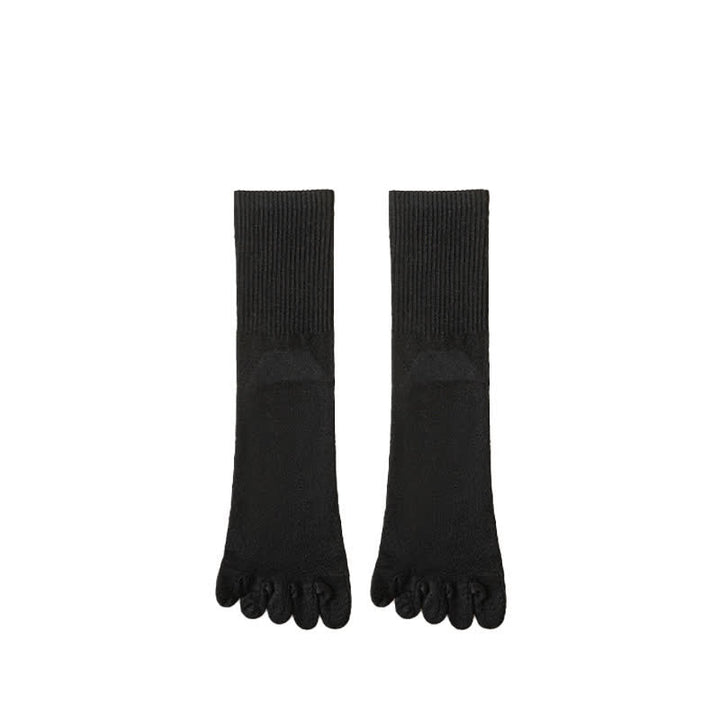Calzini sportivi da uomo in misto lana con punta divisa - Nero - 6 paia - Taglia unica (US 6.5 - US 10.5) - image 16