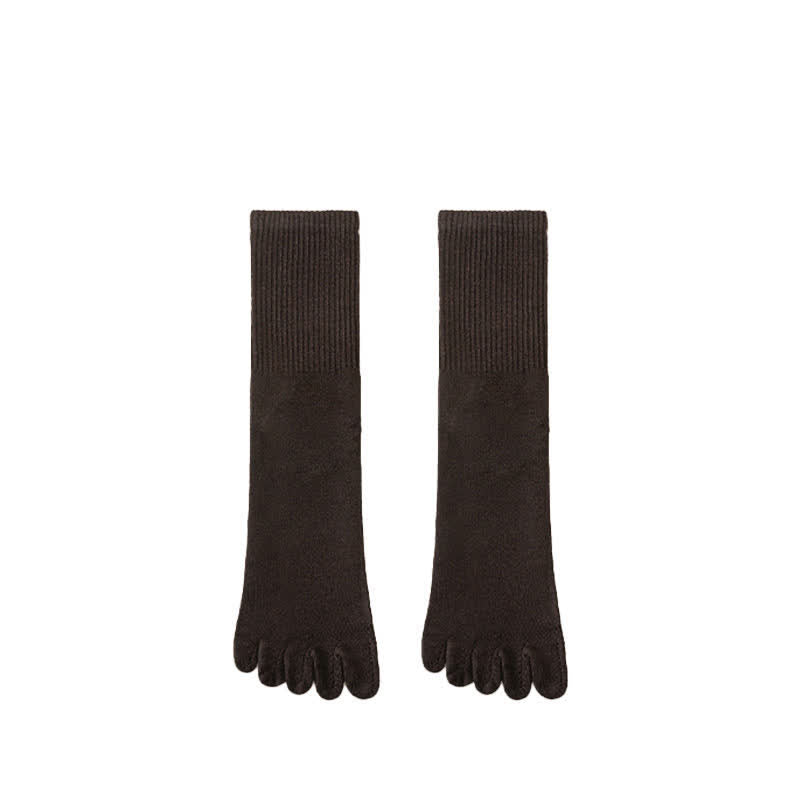 Calzini sportivi da uomo in misto lana con punta divisa - Caffè scuro - 6 paia - Taglia unica (US 6.5 - US 10.5) - image 18