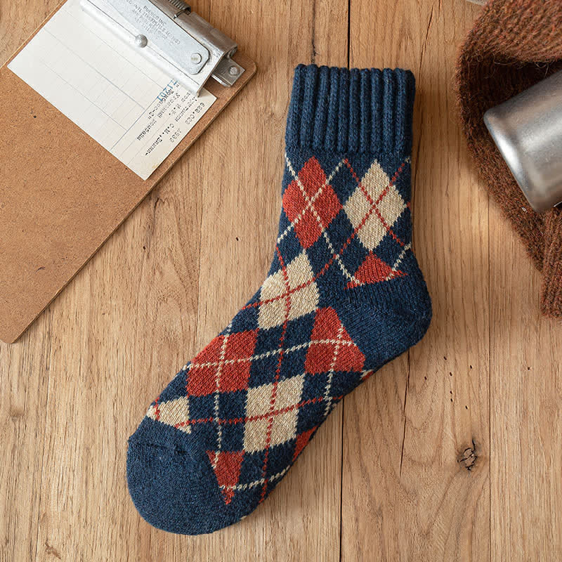 Calzini da uomo stile britannico con motivo a rombi - Marina Militare - 6 paia - Taglia unica (US 6.5 - US 10) - image 10