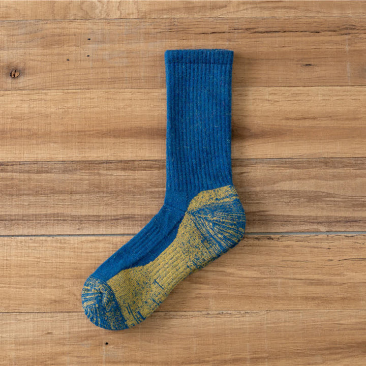 Calzini caldi da uomo con fantasia astratta - Blu - 6 paia - Taglia unica (US 6.5 - US 10) - image 2
