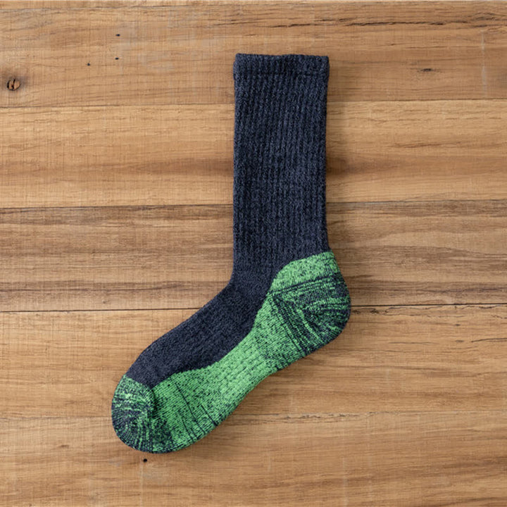Calzini caldi da uomo con fantasia astratta - Verde scuro - 6 paia - Taglia unica (US 6.5 - US 10) - image 14