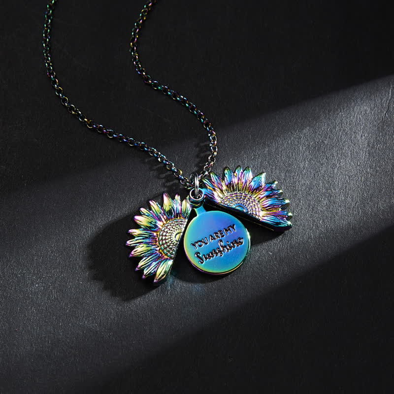 Collana portachiavi con ciondolo a forma di medaglione di girasole vintage - Collana - Colorato - image 6