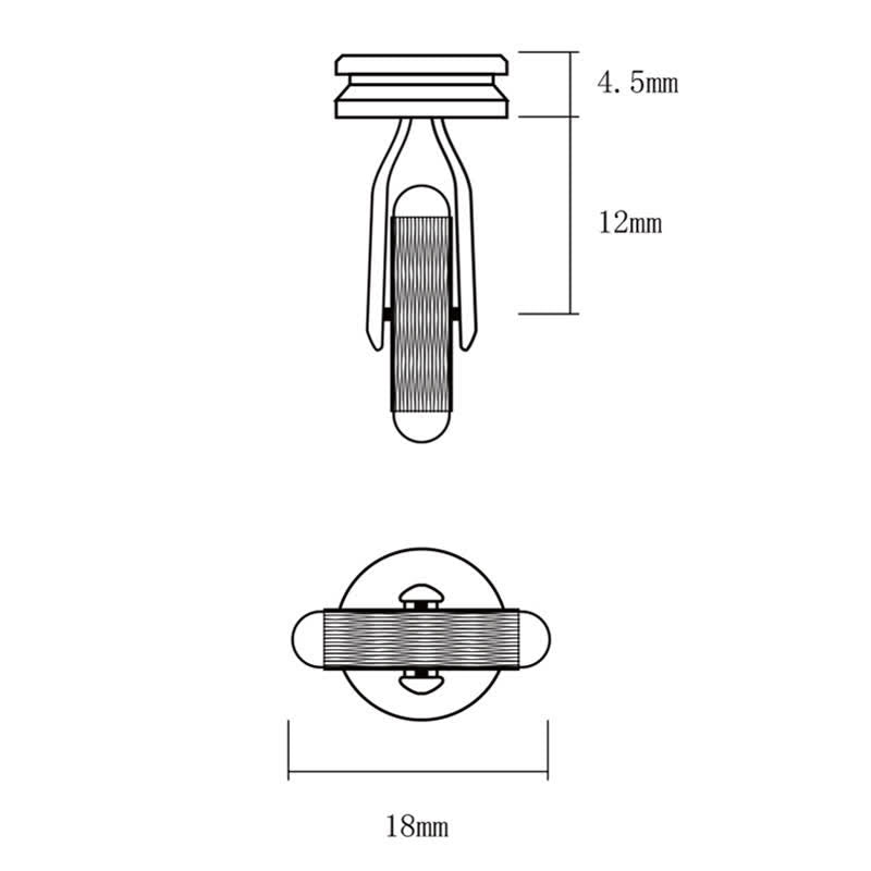 Gemelli da uomo in ottone con proiettile in stile antico - image 4