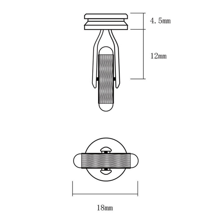 Gemelli da uomo in ottone con proiettile in stile antico - image 4