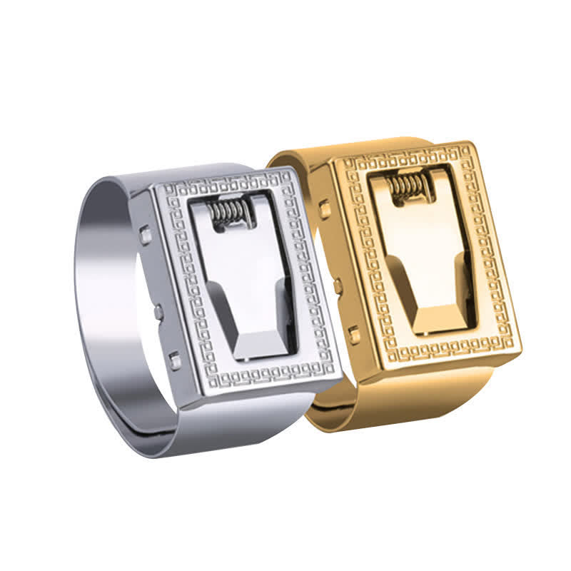 Anello regolabile multifunzionale con lama nascosta - Oro (1 pezzo) - image 0