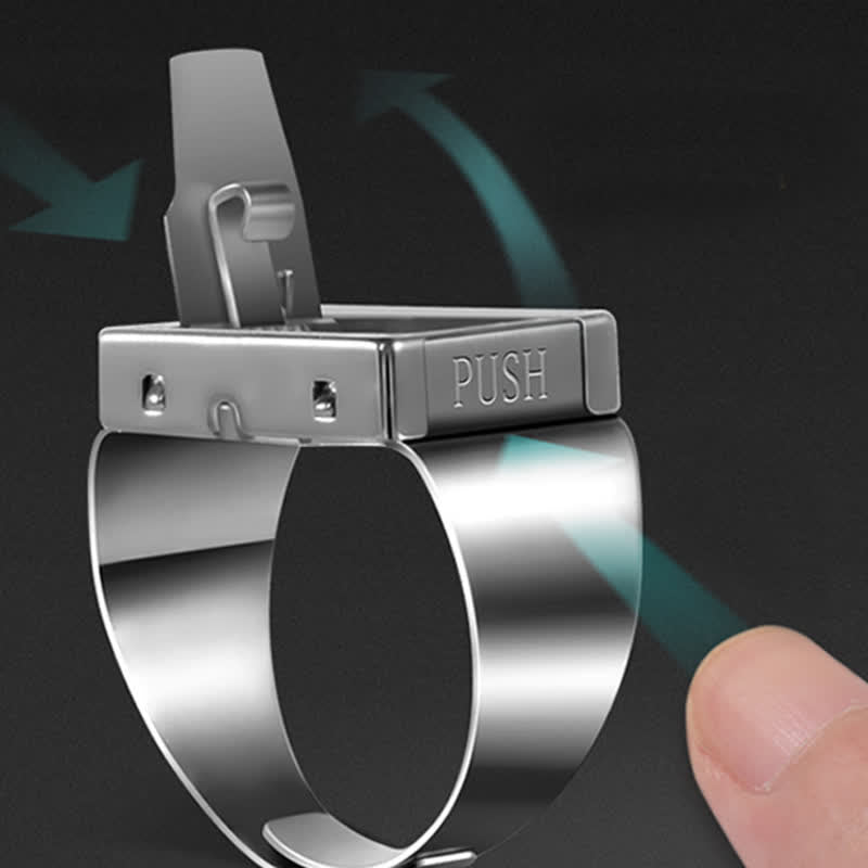 Anello regolabile multifunzionale con lama nascosta