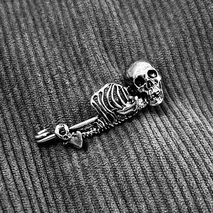 Spilla teschio mistico Dark Elegance - Argento antico - image 5