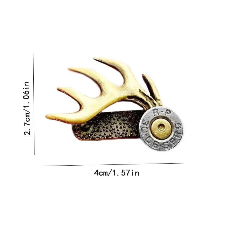 Fermaglio per cappello a forma di corna di cervo