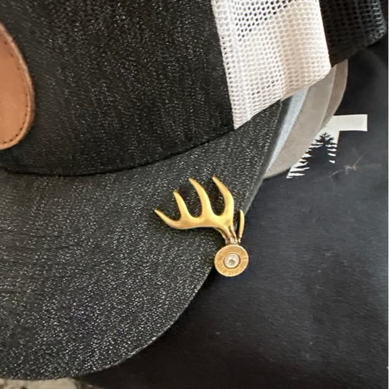 Fermaglio per cappello a forma di corna di cervo
