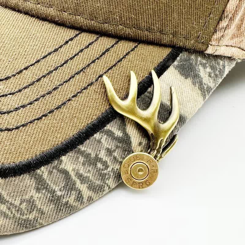 Fermaglio per cappello a forma di corna di cervo