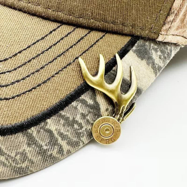 Fermaglio per cappello a forma di corna di cervo