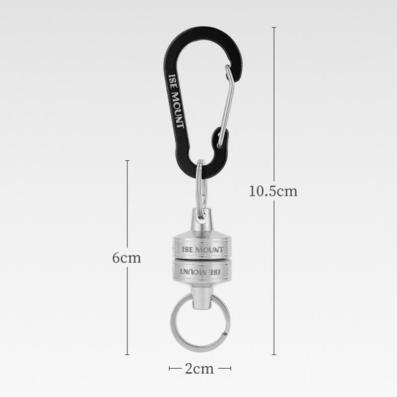 Portachiavi con supporto magnetico per rilascio rete con corda a molla - Senza corda - image 12