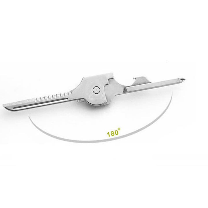 Portachiavi con pinza cacciavite affidabile multifunzionale 6 in 1