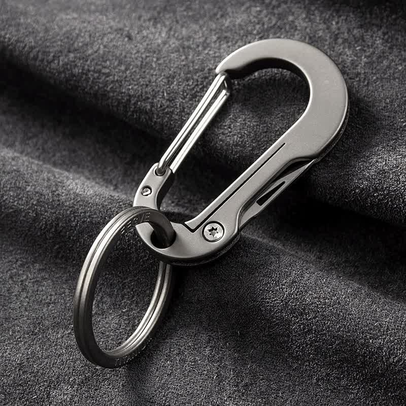 Coltello pieghevole, taglierino tascabile, moschettone portachiavi