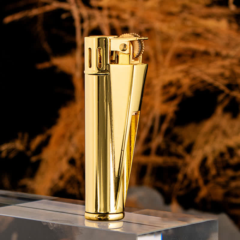 Accendino a cherosene ricaricabile cilindrico semplice ed elegante - Oro - image 11
