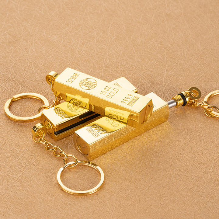 Accendino a olio ricaricabile con fiammifero da dollaro in oro - image 5